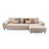 Belluno, 3-places accoudoir gauche + méridienne droite + flex- Derby beige - Henders and Hazel