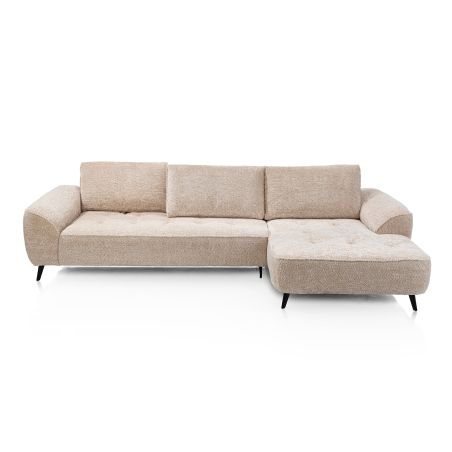 Belluno, 3-places accoudoir gauche + méridienne droite + flex- Derby beige - Henders and Hazel