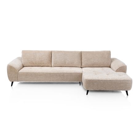 Belluno, 3-places accoudoir gauche + méridienne droite + flex- Derby beige - Henders and Hazel