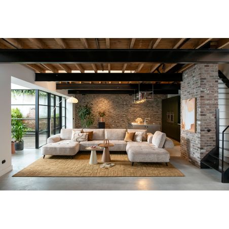 Belluno, 3-places accoudoir gauche + méridienne droite + flex- Derby beige - Henders and Hazel