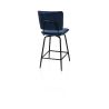 Manou, chaise de bar haut 117 cm - off black - tissu Karese - 3 coloris- Henders and Hazel