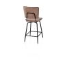 Manou, chaise de bar haut 117 cm - off black - tissu Karese - 3 coloris- Henders and Hazel