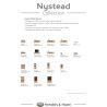 Nystead, armoire 70 cm - 1-porte + 4-niches - Henders and Hazel