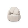 Hollywood, Homecinema fauteuil pivotant, tissu Cloudy dos réglable, électrique repose, incl. bat - Henders and Hazel