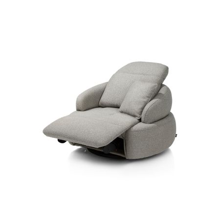 Hollywood, homecinema fauteuil pivotant xl, tissu cloudy, dos réglable, électrique repose - Henders and Hazel