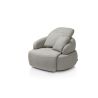 Hollywood, homecinema fauteuil pivot. xl, tissu cloudy dos réglable, électriq repose, incl. batt - Henders and Hazel
