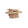Ravello, table basse 120 x 60 cm - plateau en 1 piece + fond droit - Henders and Hazel