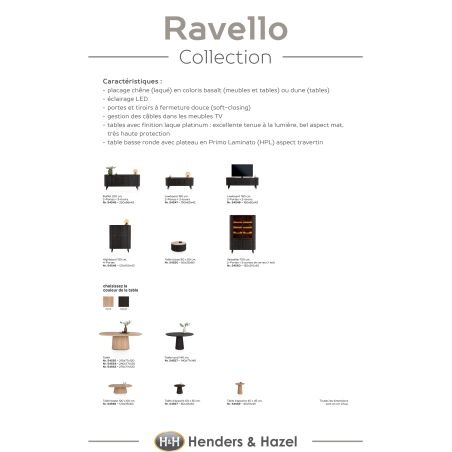 Ravello, table basse 120 x 60 cm - en teinte dune ou basalte - Henders and Hazel
