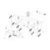 Buffet 4 portes et 1 tiroir CRONOS BRONZE MERCURE avec LED inclus