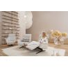 Canapé trapèze 2 places 231 cm Lounger 4362 en tissu avec 2 relax électriques et table intermédiaire de la marque HIMOLL