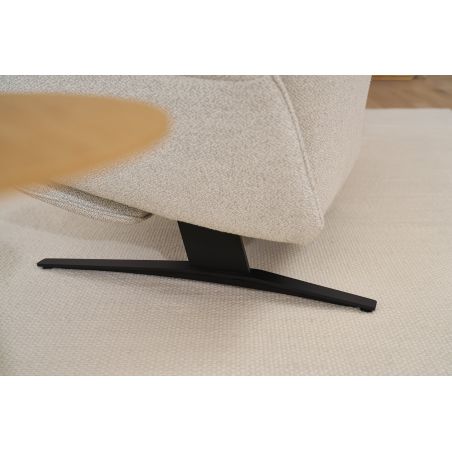 Canapé trapèze 2 places Lounger 4362 en tissu avec 2 relax électriques et table intermédiaire full option - HIMOLLA