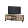 Meuble TV 155 cm GREGORY avec 2 portes et 2 niches