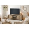 Meuble TV 155 cm GREGORY avec 2 portes et 2 niches