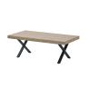 Table basse 130 cm GREGORY avec pied X en métal