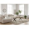 Table basse 130 cm GREGORY avec pied X en métal