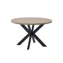 Table ronde 120 cm GREGORY en décor chêne estival