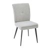 Chaise CONNOR en tissu coloris vanille ou brun