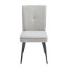 Chaise CONNOR en tissu coloris vanille ou brun