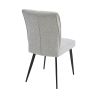 Chaise CONNOR en tissu coloris vanille ou brun