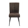 Chaise CONNOR en tissu coloris vanille ou brun