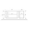 Buffet 130 cm MARIUS avec 2 portes en décor chêne clair
