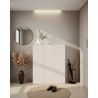 Armoire a chaussures 3 portes HOLDEN en cachemire/mercure - hauteur 114 cm