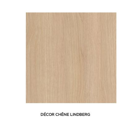 Armoire a chaussures HOLDEN avec 2 portes/1 tiroir en blanc/chêne Lindberg - hauteur 114 cm