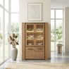 Vitrine ANTONIO de style moderne en décor chêne français