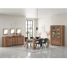 Vitrine ANTONIO de style moderne en décor chêne français