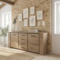Buffet ANTONIO de style moderne en décor chêne français