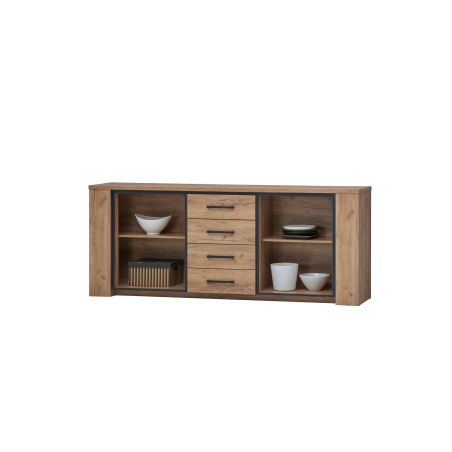 Buffet ANTONIO de style moderne en décor chêne français