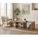 Table basse ANTONIO avec 3 niches de rangement
