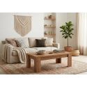Table basse ANTONIO en décor chêne français