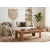 Table basse ANTONIO en décor chêne français