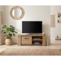 Meuble TV 145 cm ANTONIO en décor chêne français