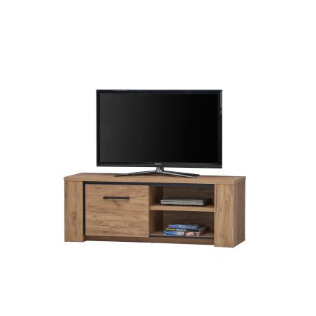 Meuble TV 145 cm ANTONIO en décor chêne français