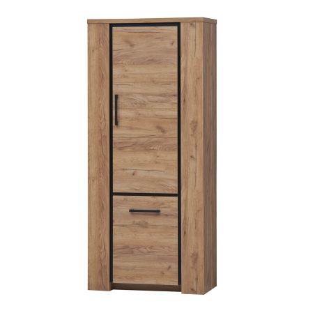 Colonne de rangement 85 cm ANTONIO en décor chêne français