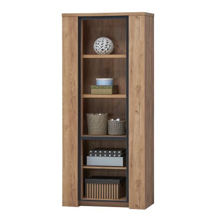 Colonne de rangement 85 cm ANTONIO en décor chêne français