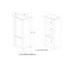 Colonne 73 cm CALINE avec 2 porte pleines