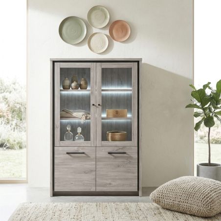 Vitrine 115 cm CELIA de style contemporain