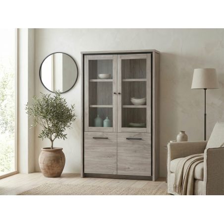 Vitrine 115 cm CELIA de style contemporain