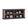 Buffet 221 cm ELIOTT de style industriel avec 2 portes coulissantes