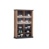 Vitrine ELIOTT de style industriel avec 4 portes coulissantes et éclairage led