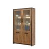 Vitrine DIEGO de style industriel avec 4 portes
