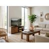 Table basse 120 cm DIEGO de style industriel