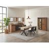 Buffet 221 cm NOAH de style industriel avec 2 portes et 6 tiroirs
