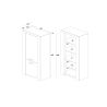 Colonne de rangement contemporaine 82 cm DESIR