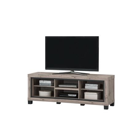 Meuble TV 160 cm CONSTANCE avec 2 portes et 2 niches