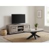 Meuble TV 160 cm CONSTANCE avec 2 portes et 2 niches