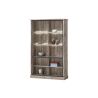 Vitrine CLEMENCE en décor chêne canada avec éclairageLED